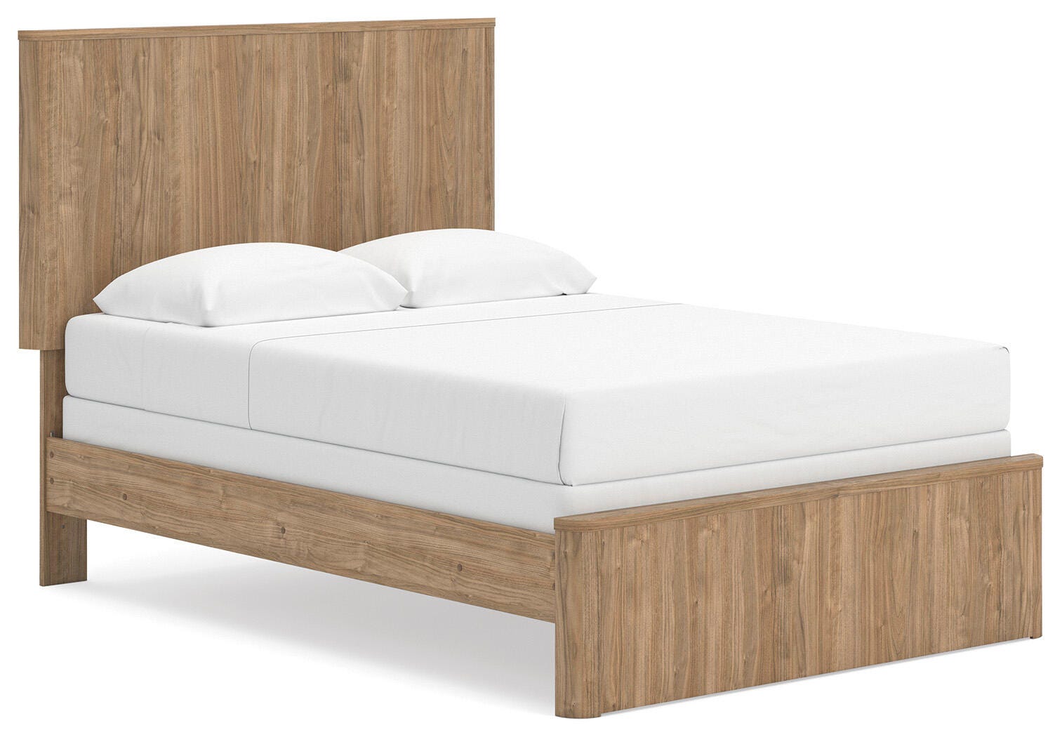 Gramburg Warm Natural Brown Full Panel Bed - Ornate Home