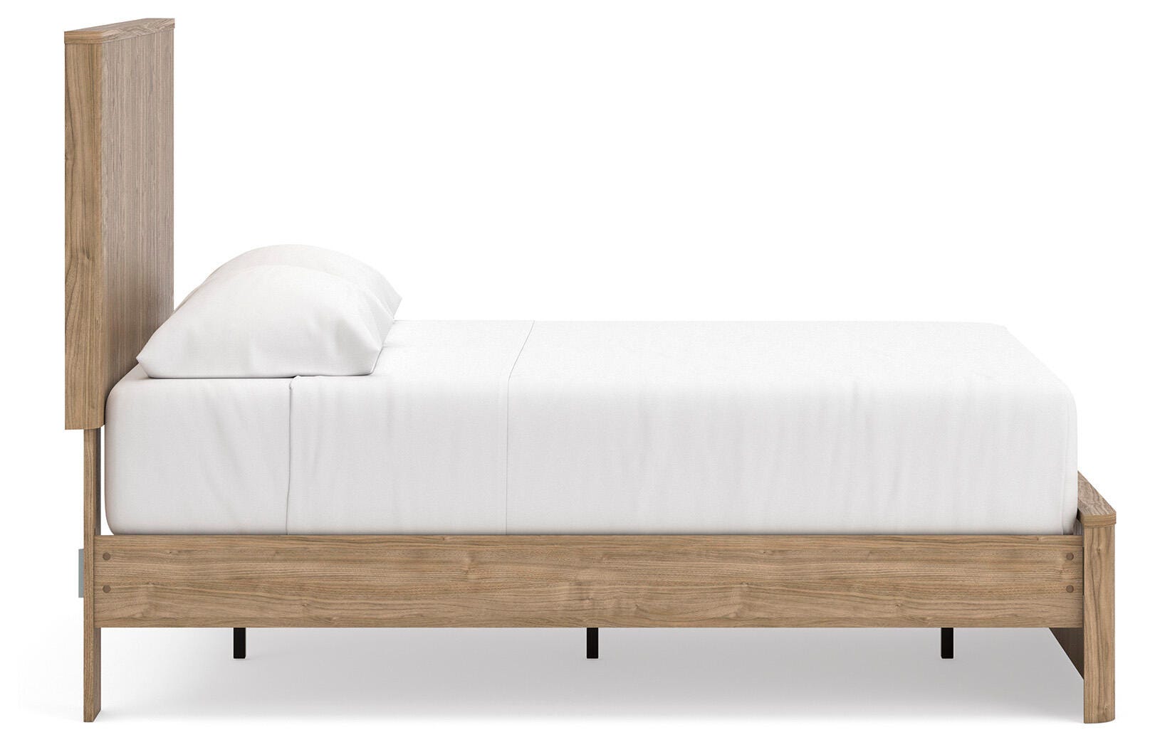 Gramburg Warm Natural Brown Full Panel Platform Bed - Ornate Home