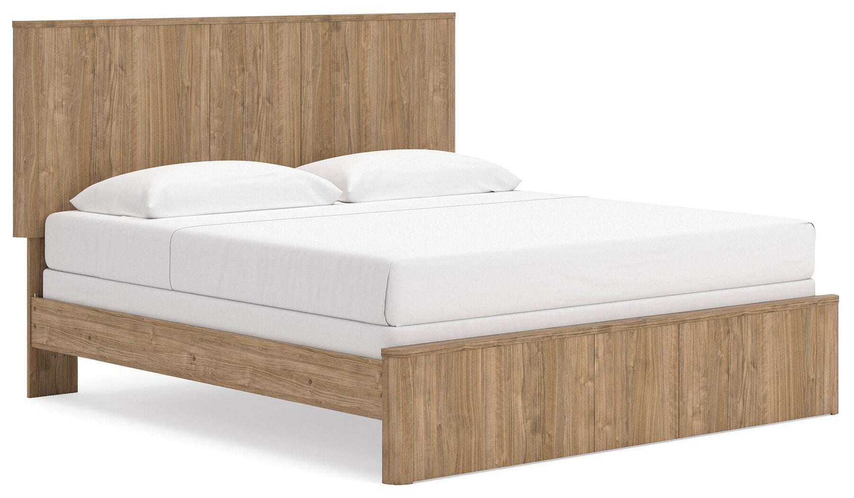 Gramburg Warm Natural Brown King Panel Bed - Ornate Home