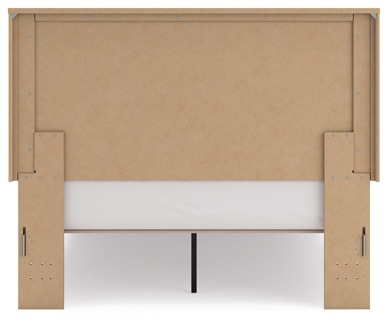 Gramburg Warm Natural Brown Queen Panel Platform Bed - Ornate Home