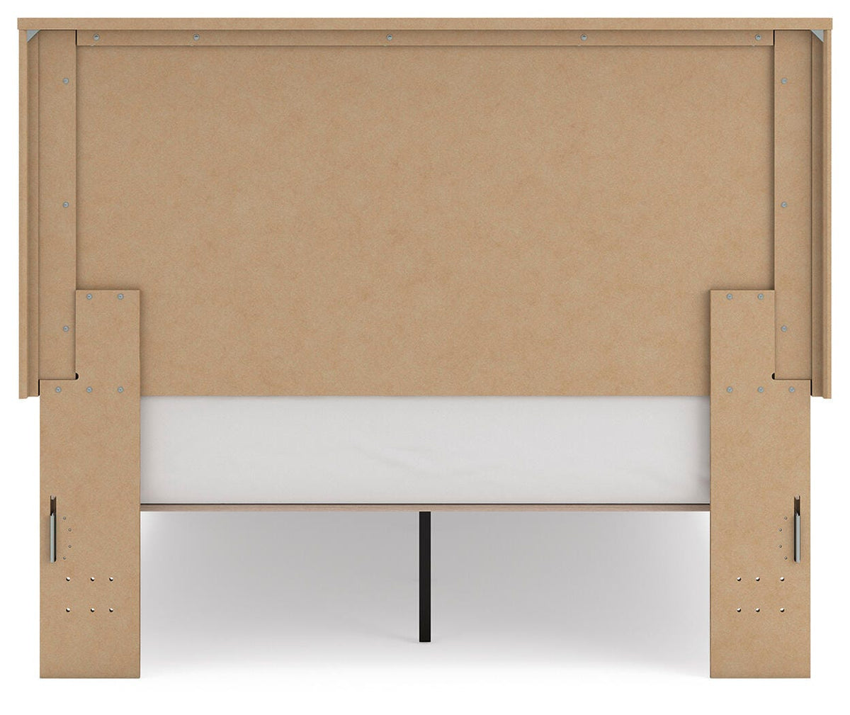 Gramburg Warm Natural Brown Queen Panel Platform Bed - Ornate Home