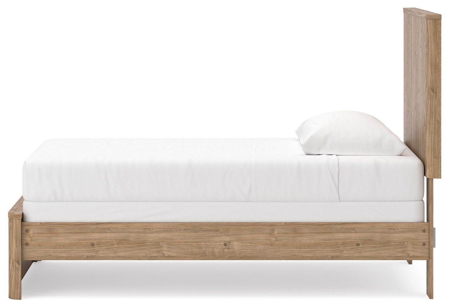 Gramburg Warm Natural Brown Twin Panel Bed - Ornate Home