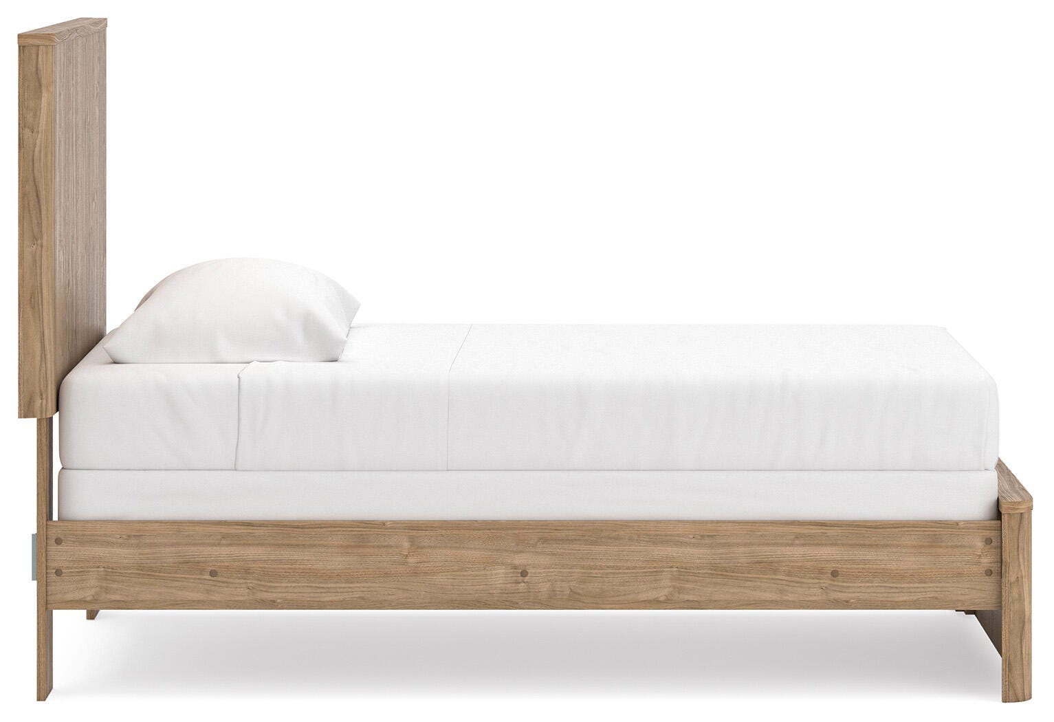 Gramburg Warm Natural Brown Twin Panel Bed - Ornate Home