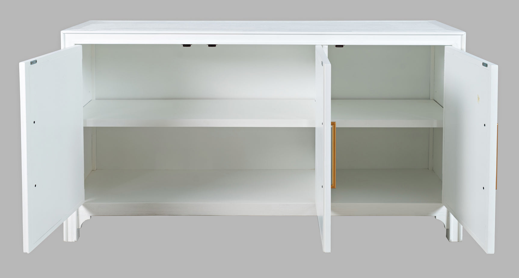 Gramercy Blanc 3 Door Accent Cabinet - Ornate Home