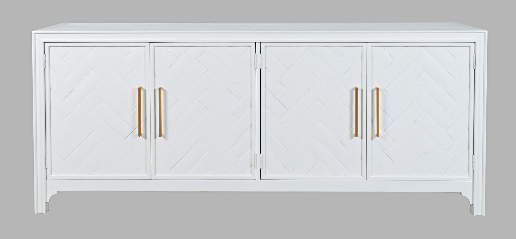 Gramercy Blanc 4 Door Accent Cabinet - Ornate Home