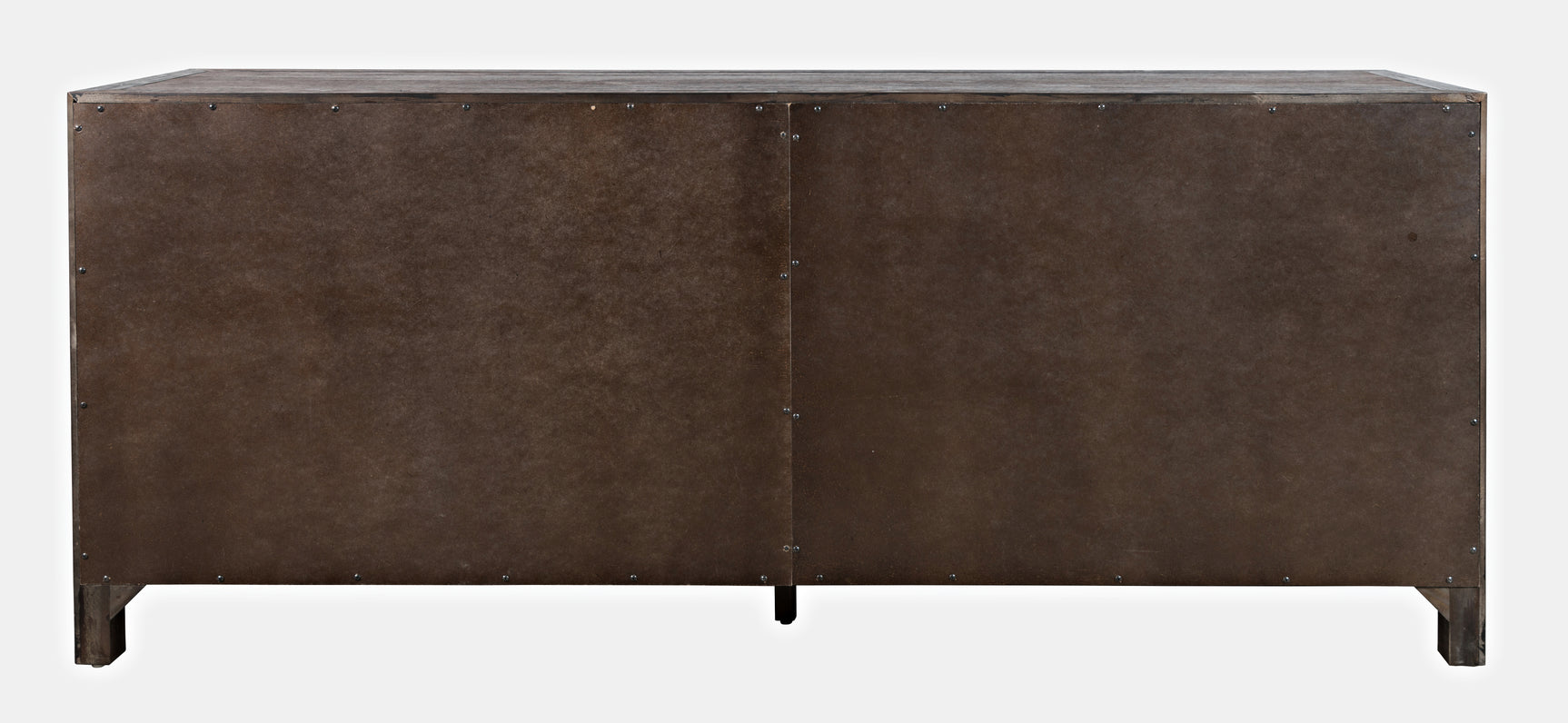 Gramercy Dark Chevron 4 Door Accent Cabinet - Ornate Home