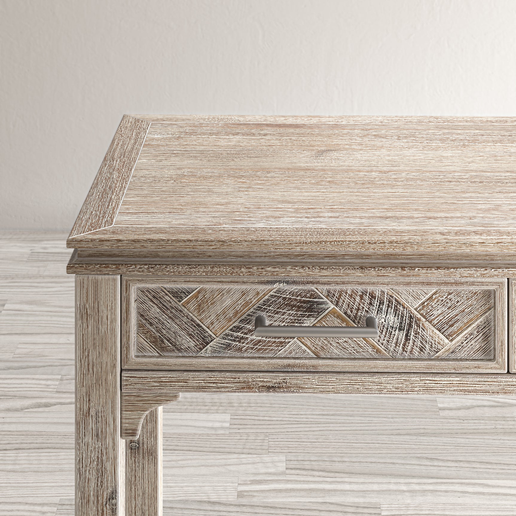 Gramercy Grey Wash Power Desk - Ornate Home