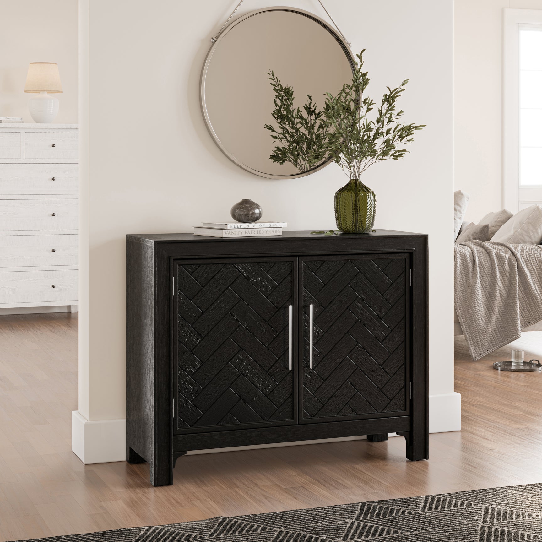 Gramercy Noir 2 Door Accent Cabinet - Ornate Home