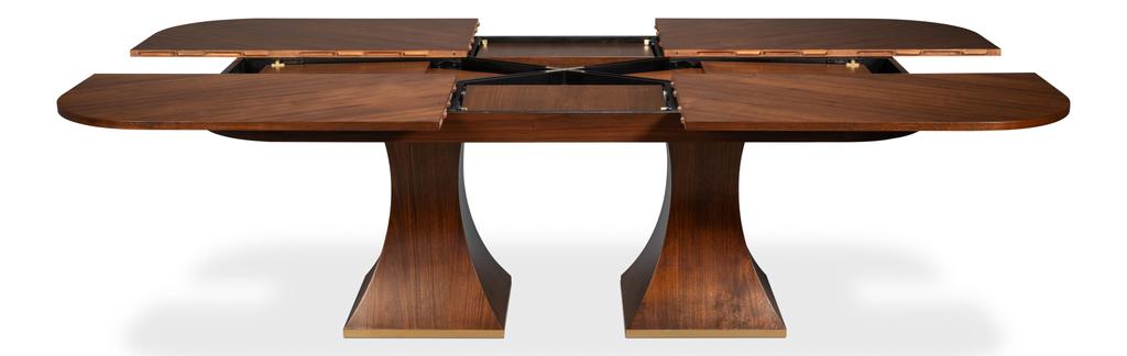 Gramercy Park Jupe Brown Dining Table - Ornate Home