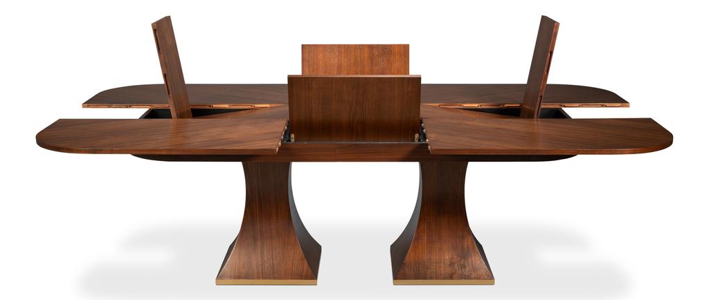 Gramercy Park Jupe Brown Dining Table - Ornate Home