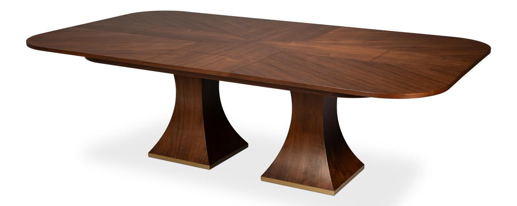 Gramercy Park Jupe Brown Dining Table - Ornate Home