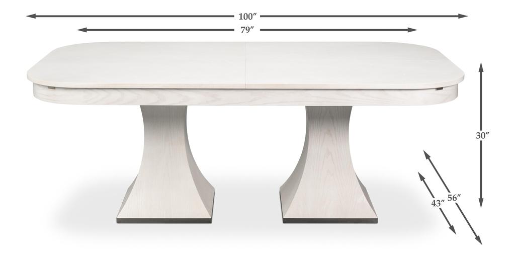 Gramercy ParkJupe White Dining Table - Ornate Home