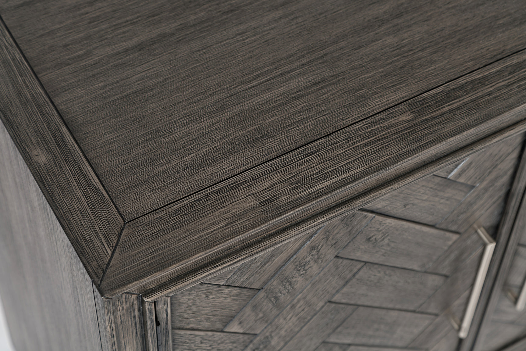Gramercy Platinum 3 Door Accent Cabinet - Ornate Home