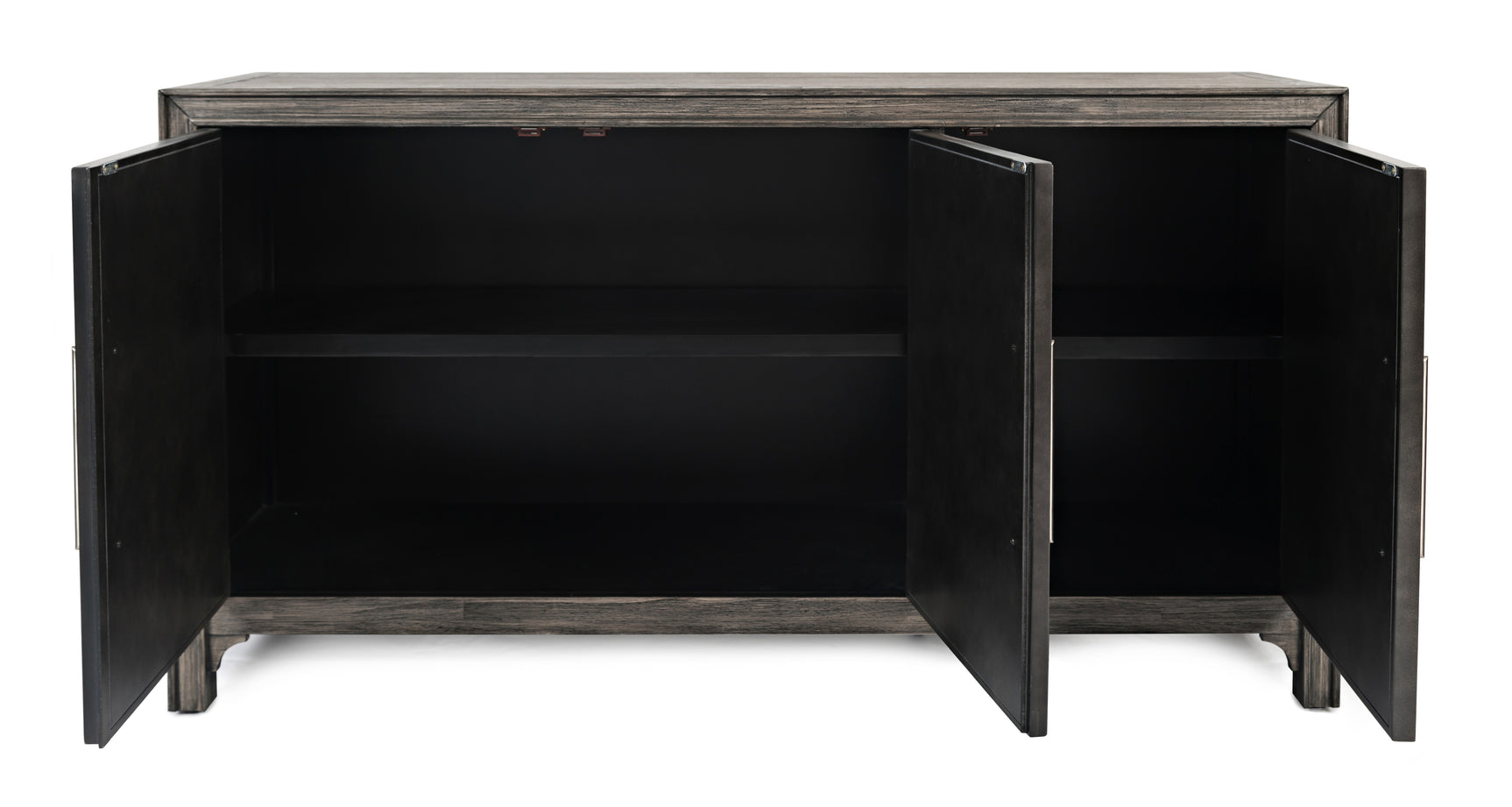 Gramercy Platinum 3 Door Accent Cabinet - Ornate Home