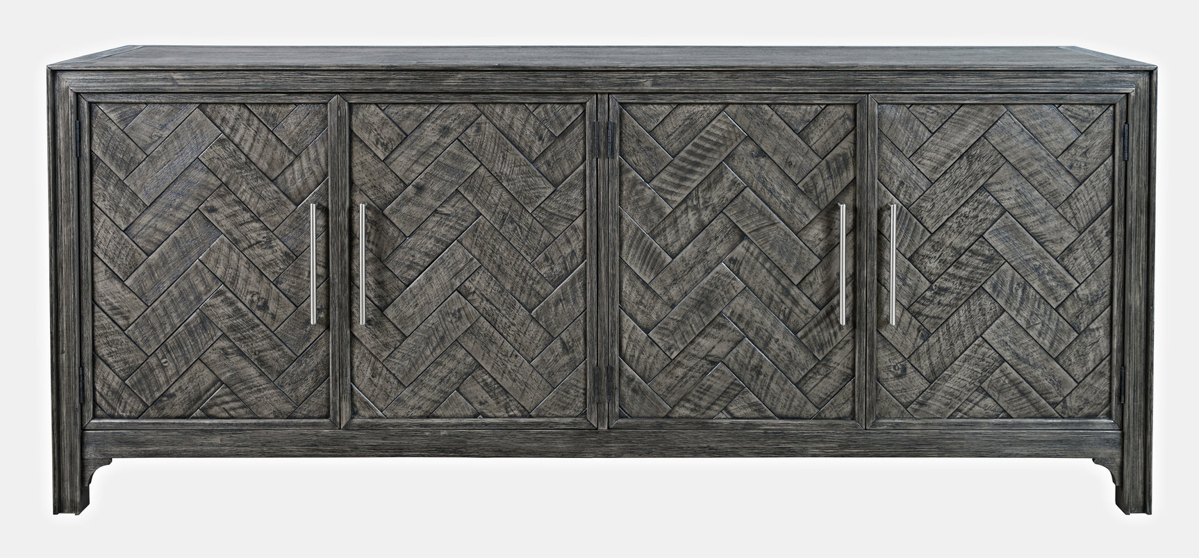 Gramercy Platinum 4 Door Accent Cabinet - Ornate Home