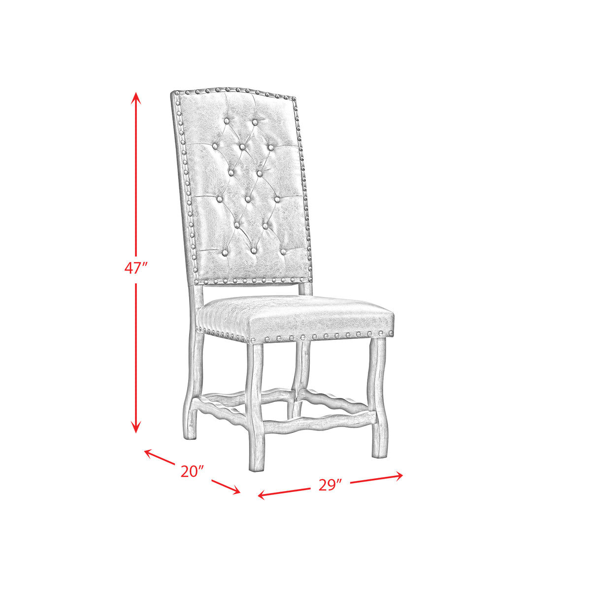 Gramercy Walnut Dining Curved Leg Side Chair (Set of 2) - Ornate Home