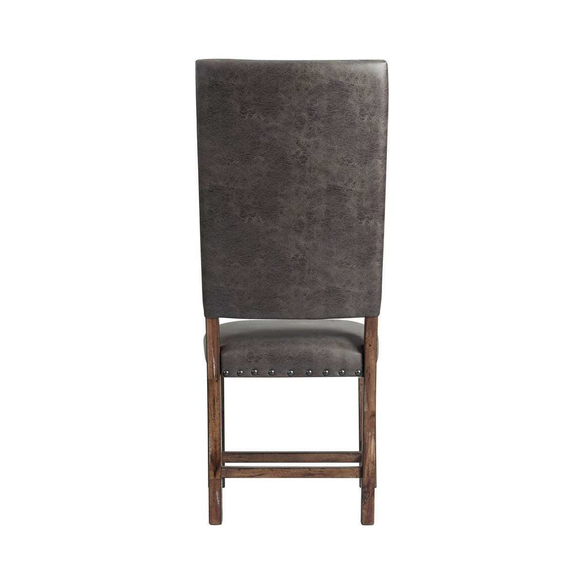 Gramercy Walnut Dining Straight Leg Side Chair (Set of 2) - Ornate Home