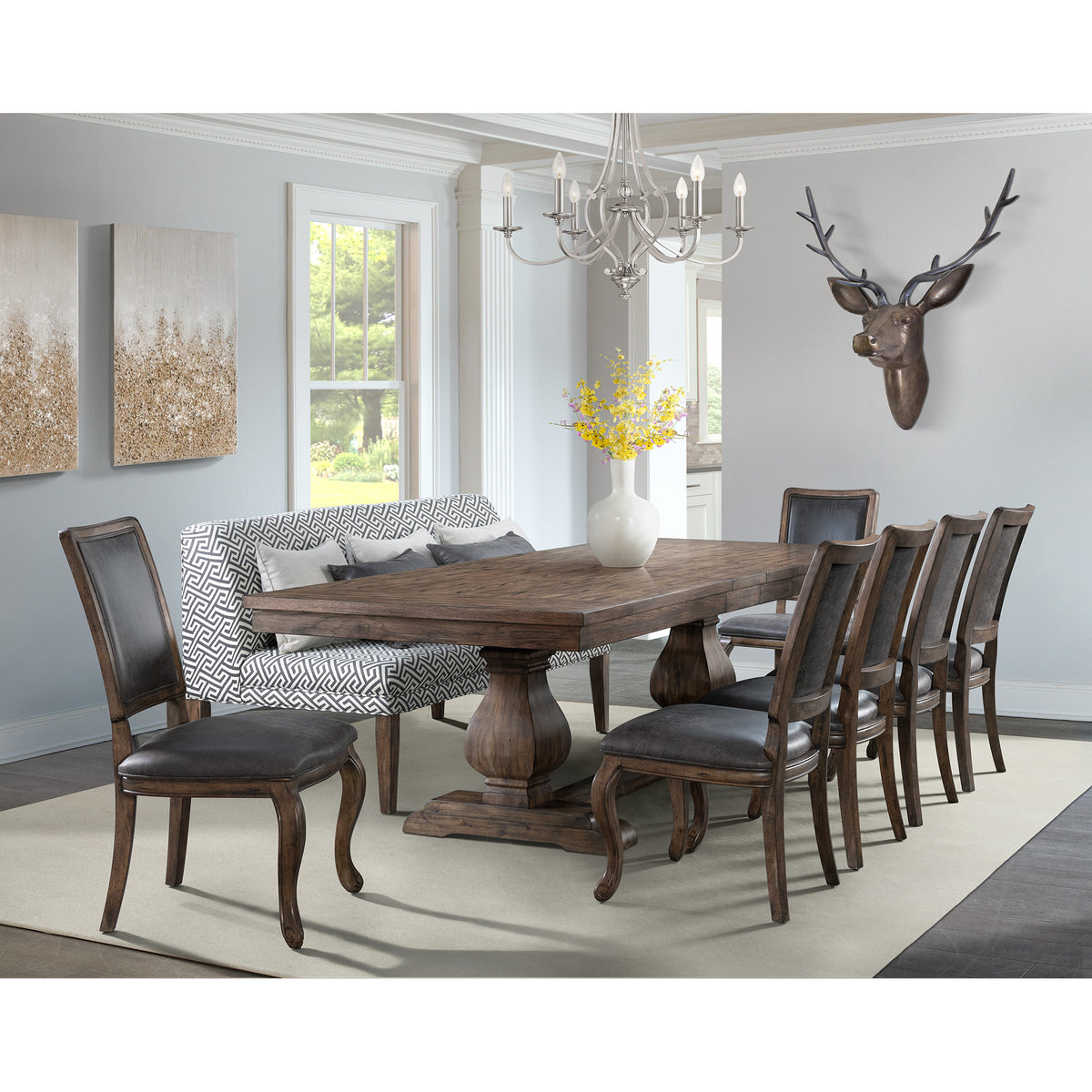 Gramercy Walnut Dining Table - Ornate Home