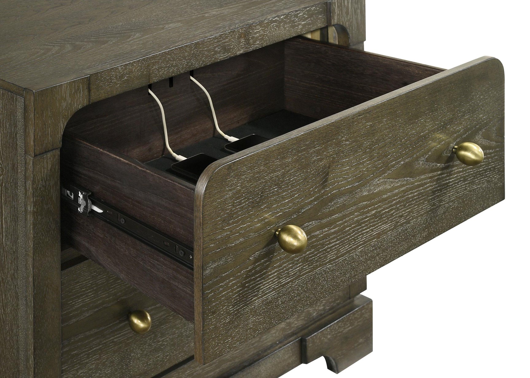 Gran Park Dark Cocoa 5-piece Eastern King Bedroom Set - Ornate Home