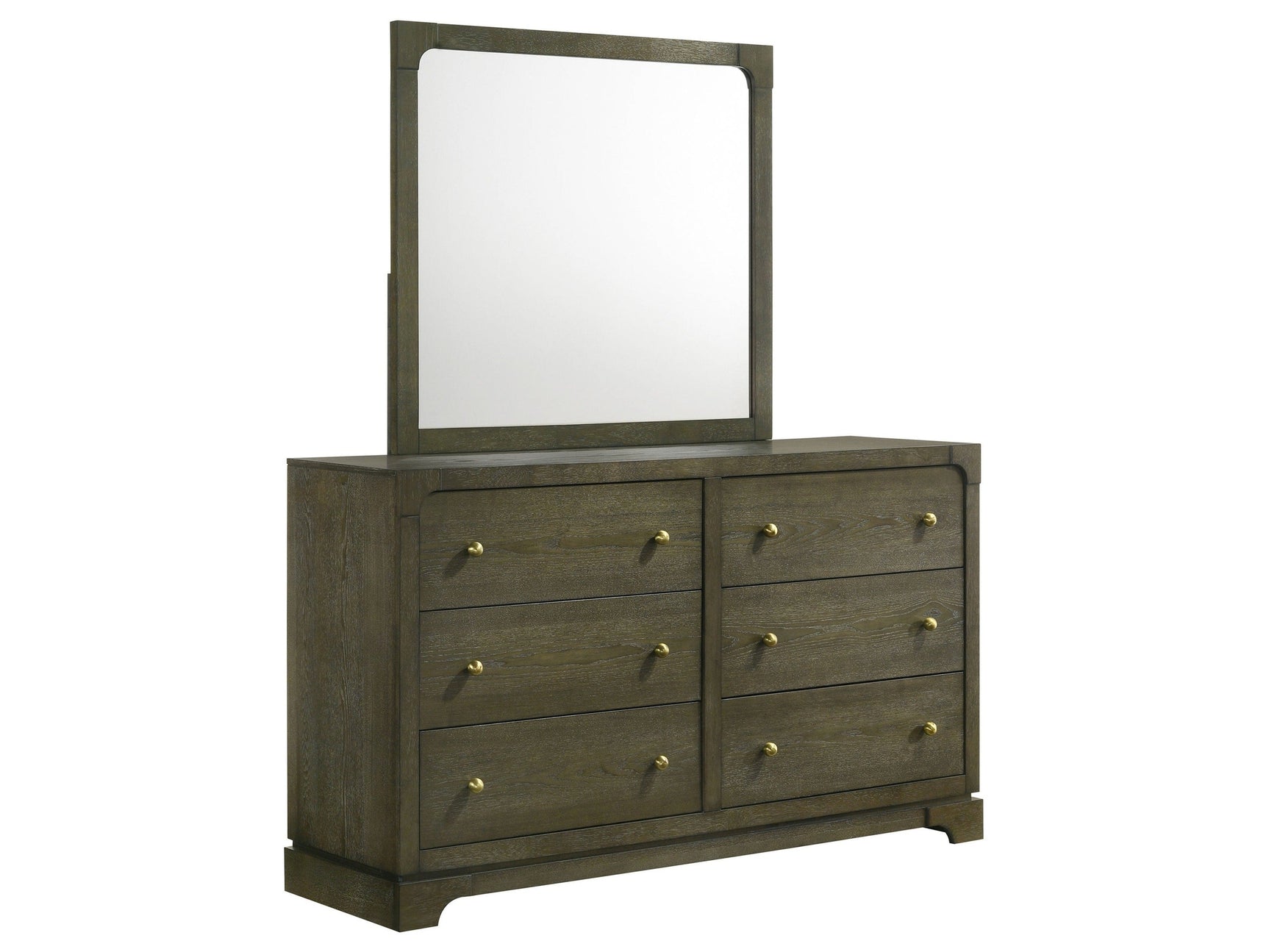 Gran Park Dark Cocoa Dresser and Mirror - Ornate Home