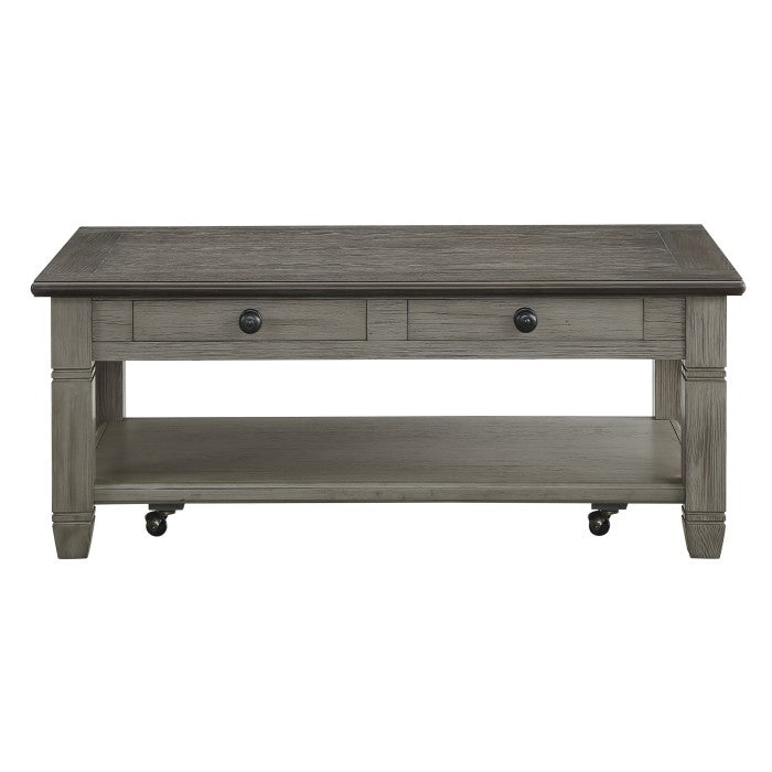 Granby Antique Gray Cocktail Table - Ornate Home