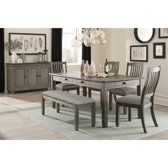 Granby Antique Gray Side Chair (Set of 2) - Ornate Home