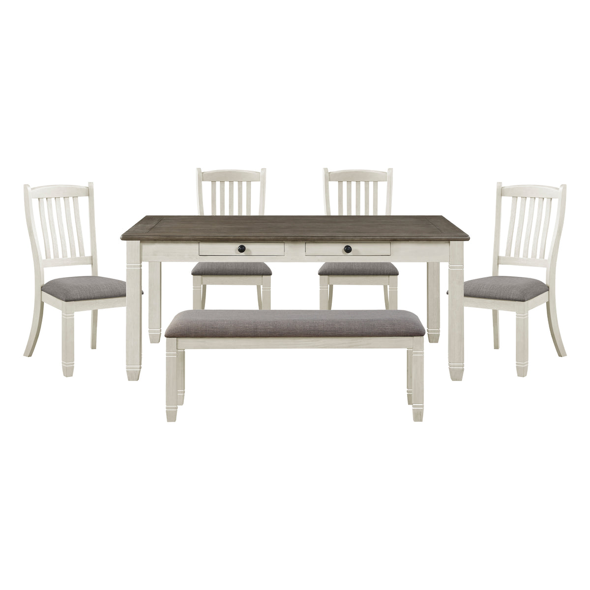 Granby Silver 6pc Dining Set - Ornate Home