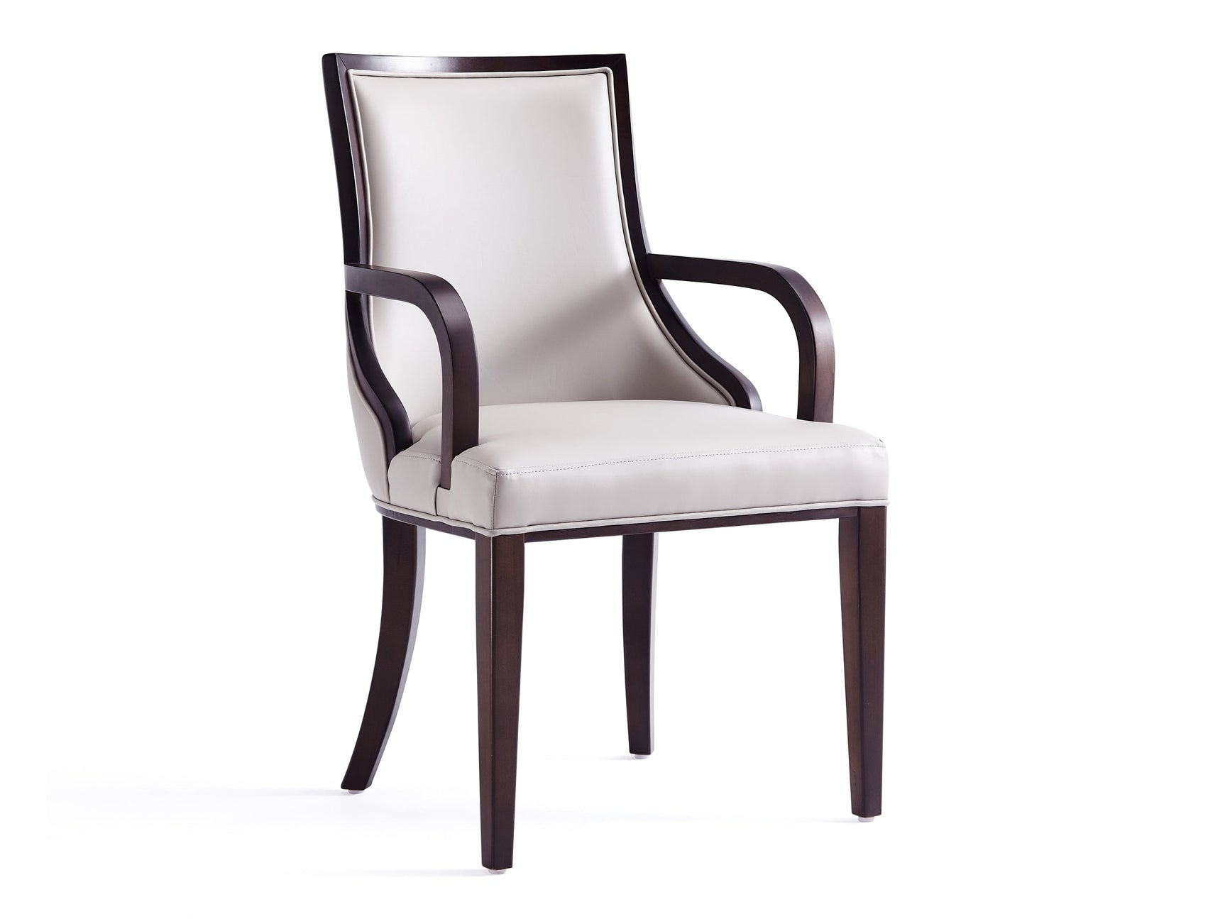 Grand Dining Armchair in Light Grey - Ornate Home