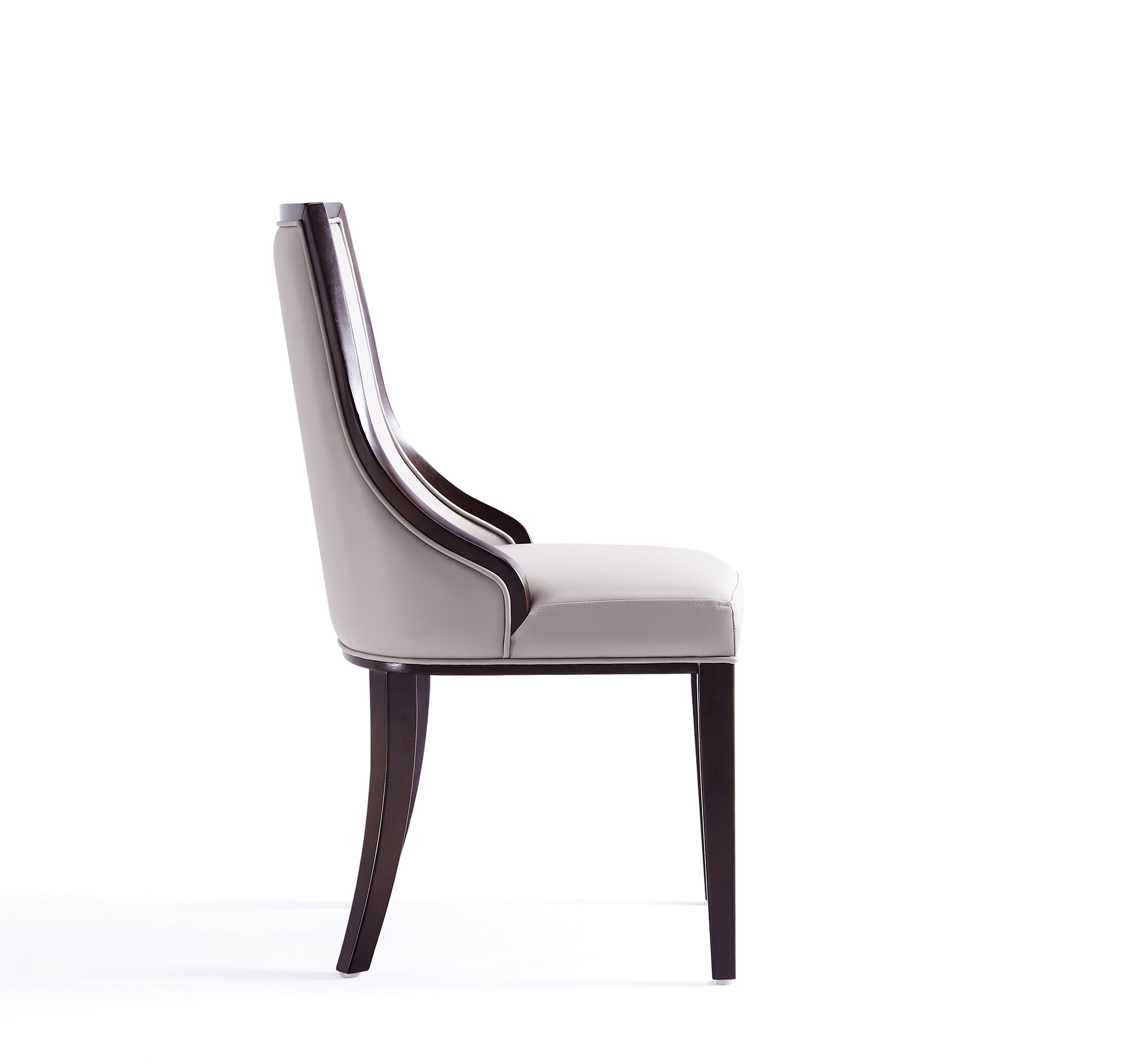 Grand Dining Chairs in Light Grey (set of 2) - Ornate Home