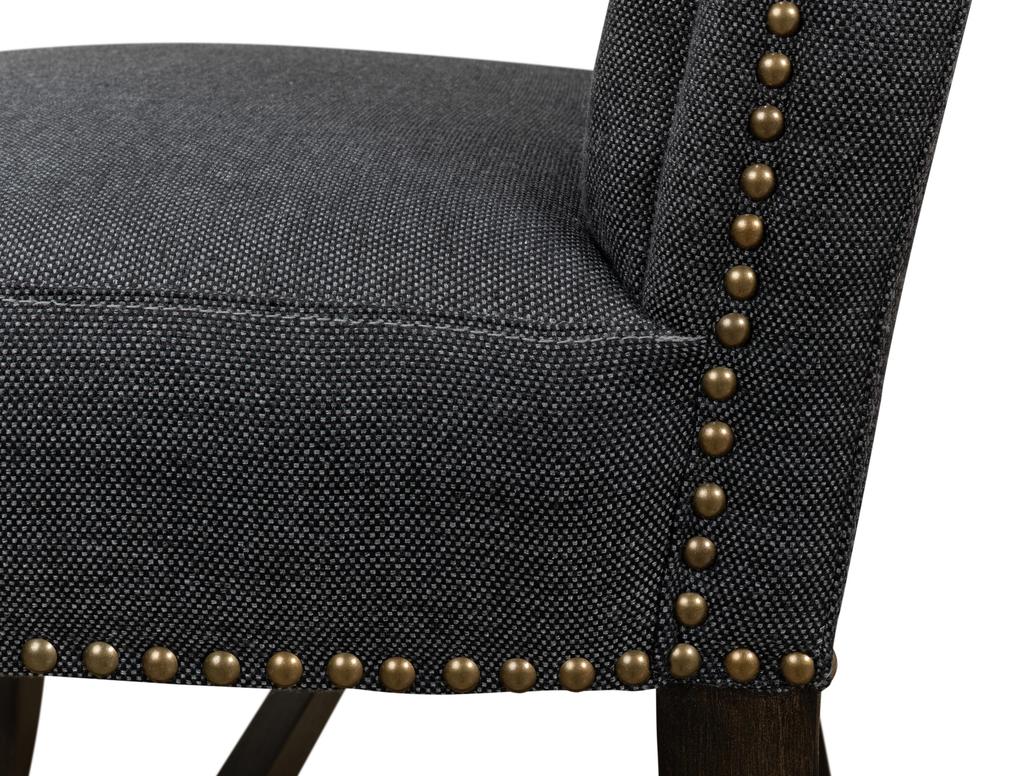 Grand Manor Black High Back Dining Chair (Set of 2) - Ornate Home