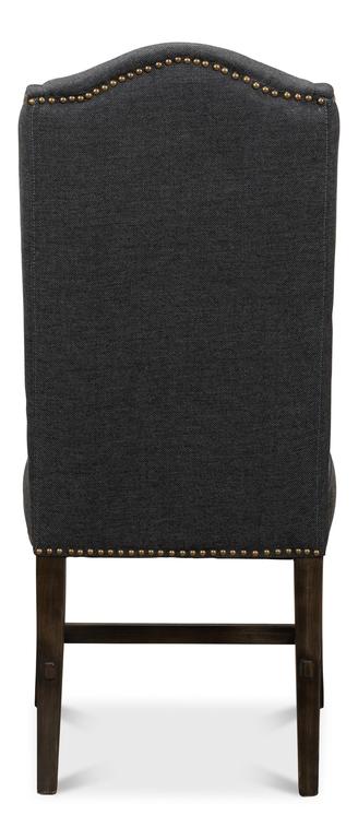 Grand Manor Black High Back Dining Chair (Set of 2) - Ornate Home