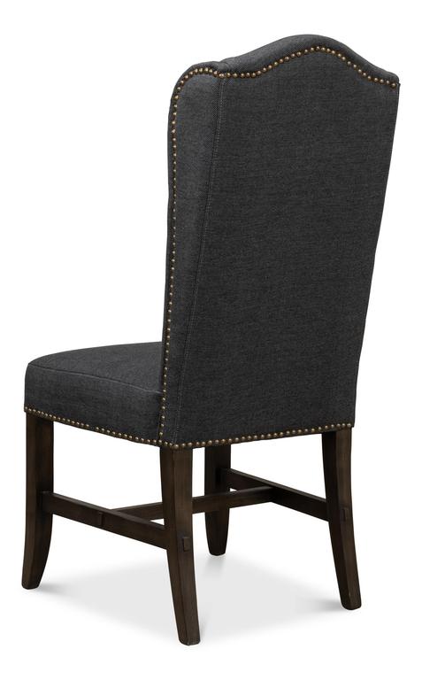 Grand Manor Black High Back Dining Chair (Set of 2) - Ornate Home
