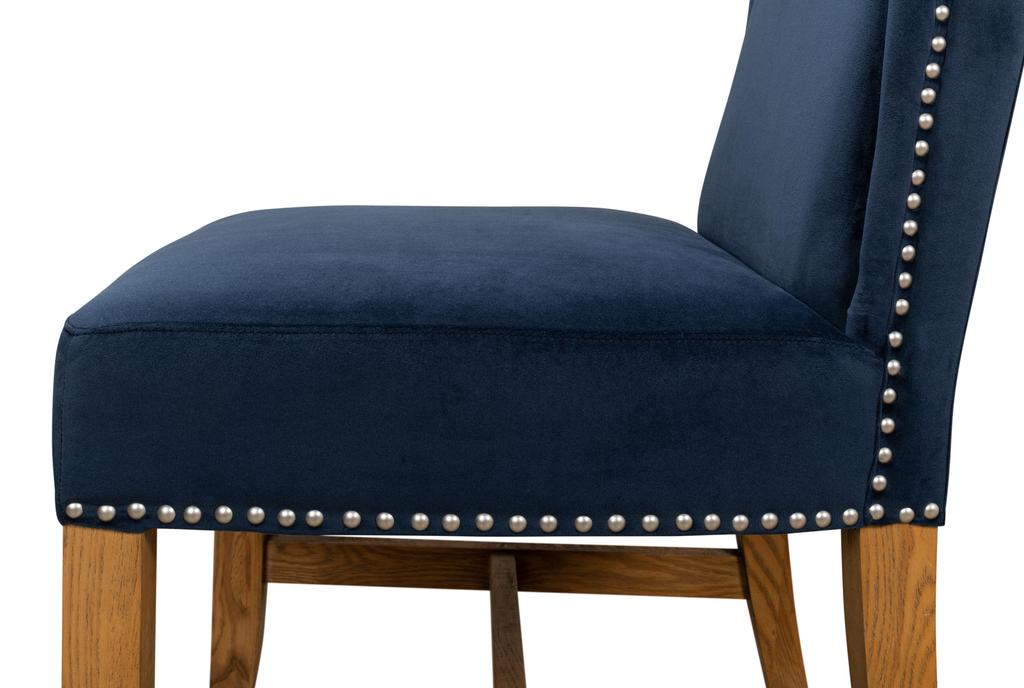 Grand Manor Blue High Back Dining Chair (Set of 2) - Ornate Home