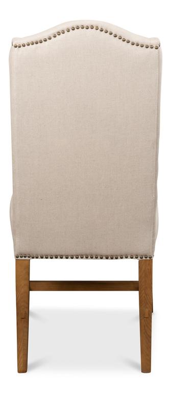 Grand Manor Ivory High Back Dining Chair (Set of 2) - Ornate Home
