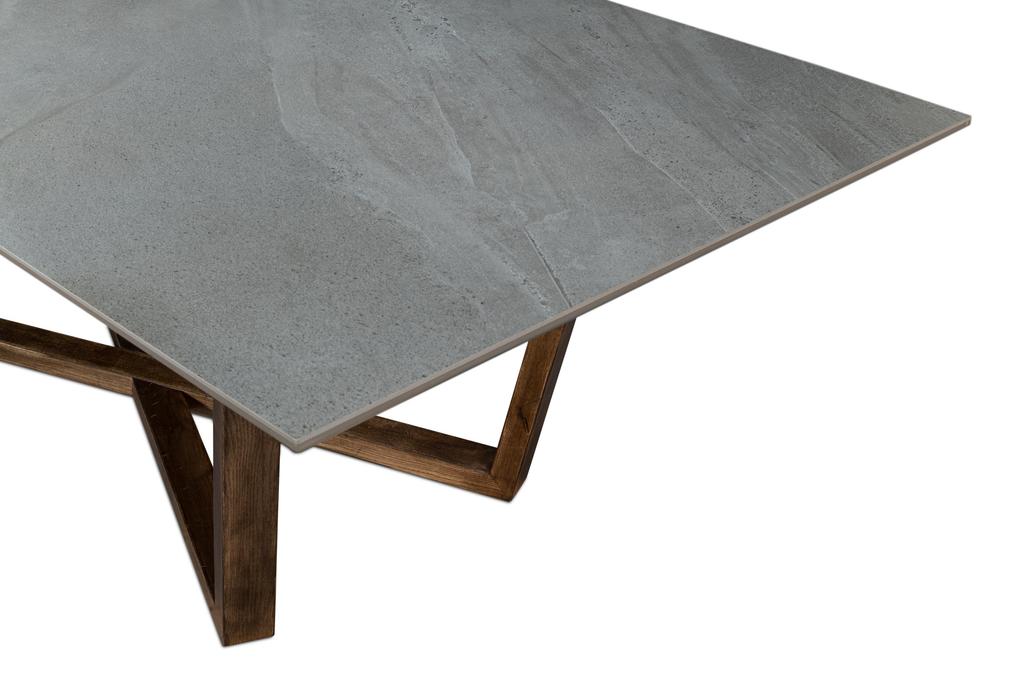 Grand Refined Grey Double Pedestal Dining Table - Ornate Home