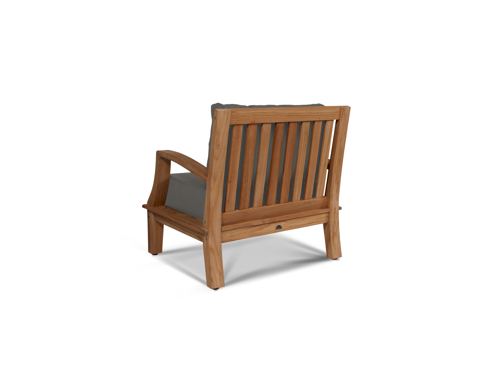 Grande 4-Piece Teak Charcoal Outdoor Patio Deep Seating Set with Sunbrella® Cushion - Ornate Home