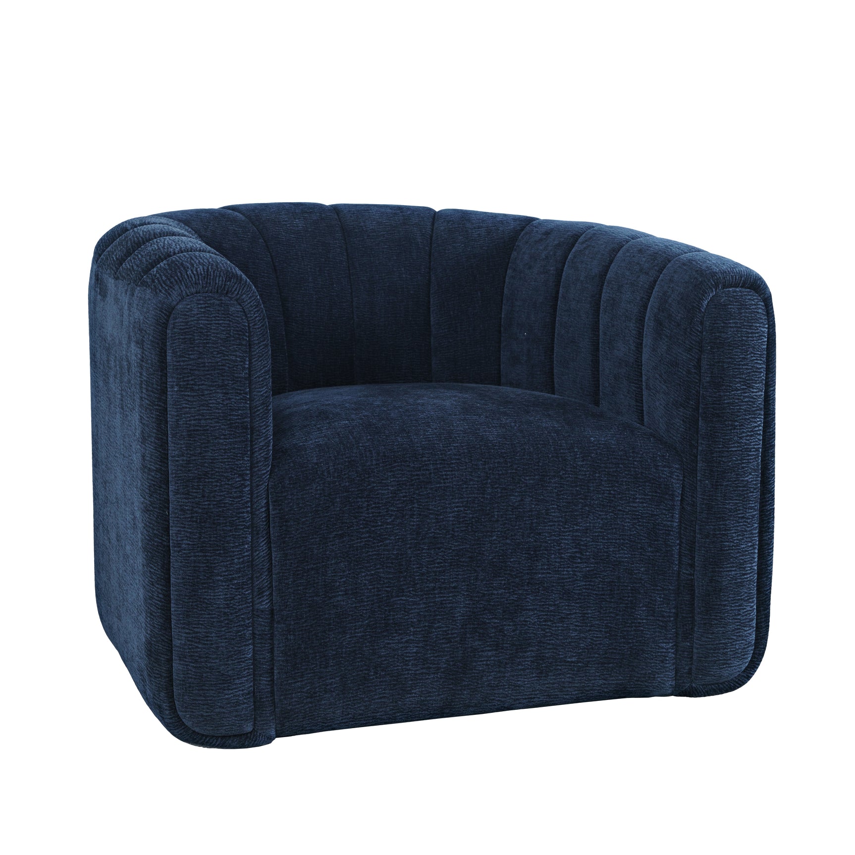 Grande Navy Swivel Accent Chair - Ornate Home