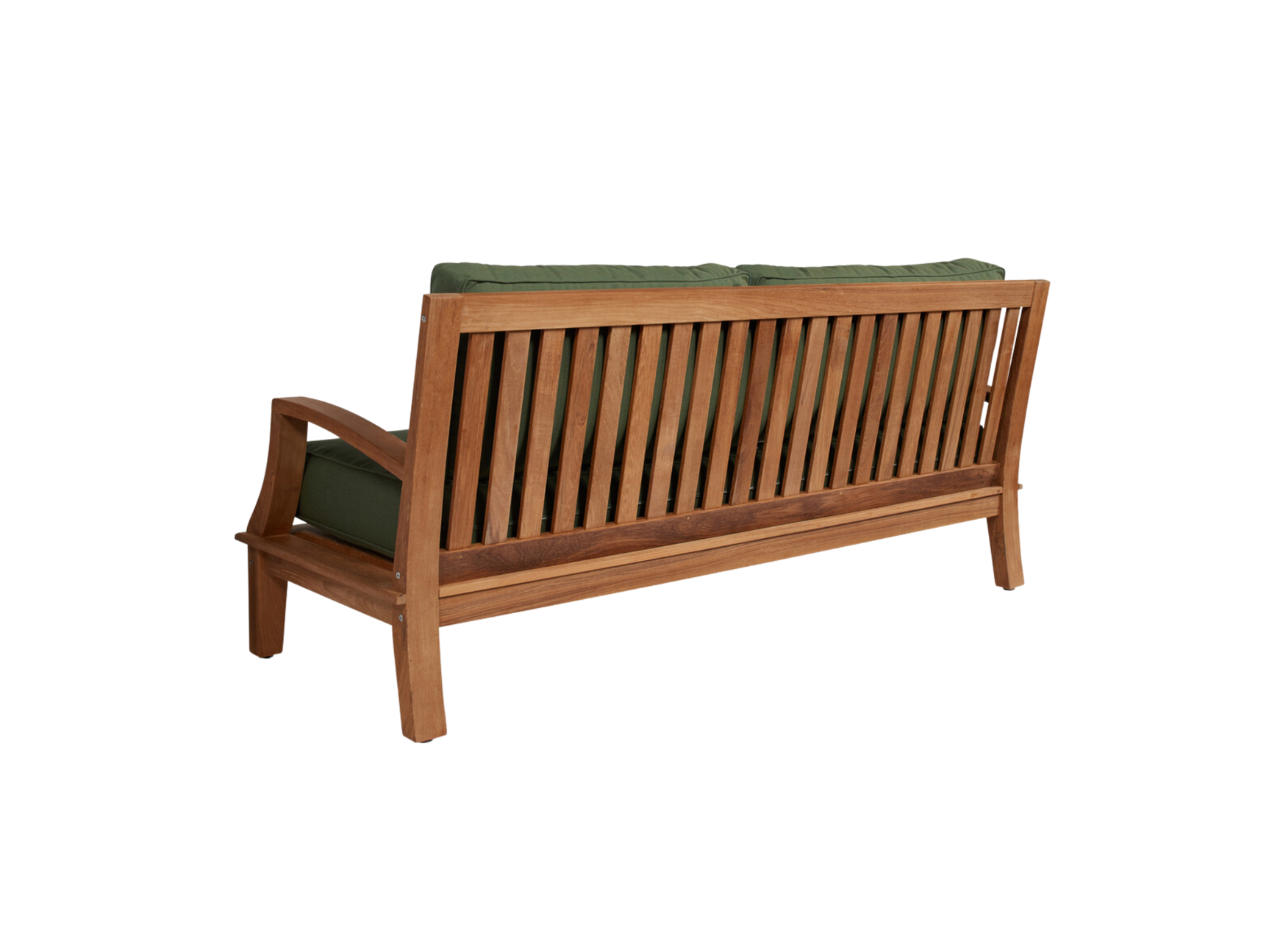 Grande Teak Fern Green Outdoor Sofa with Sunbrella® Cushion - Ornate Home