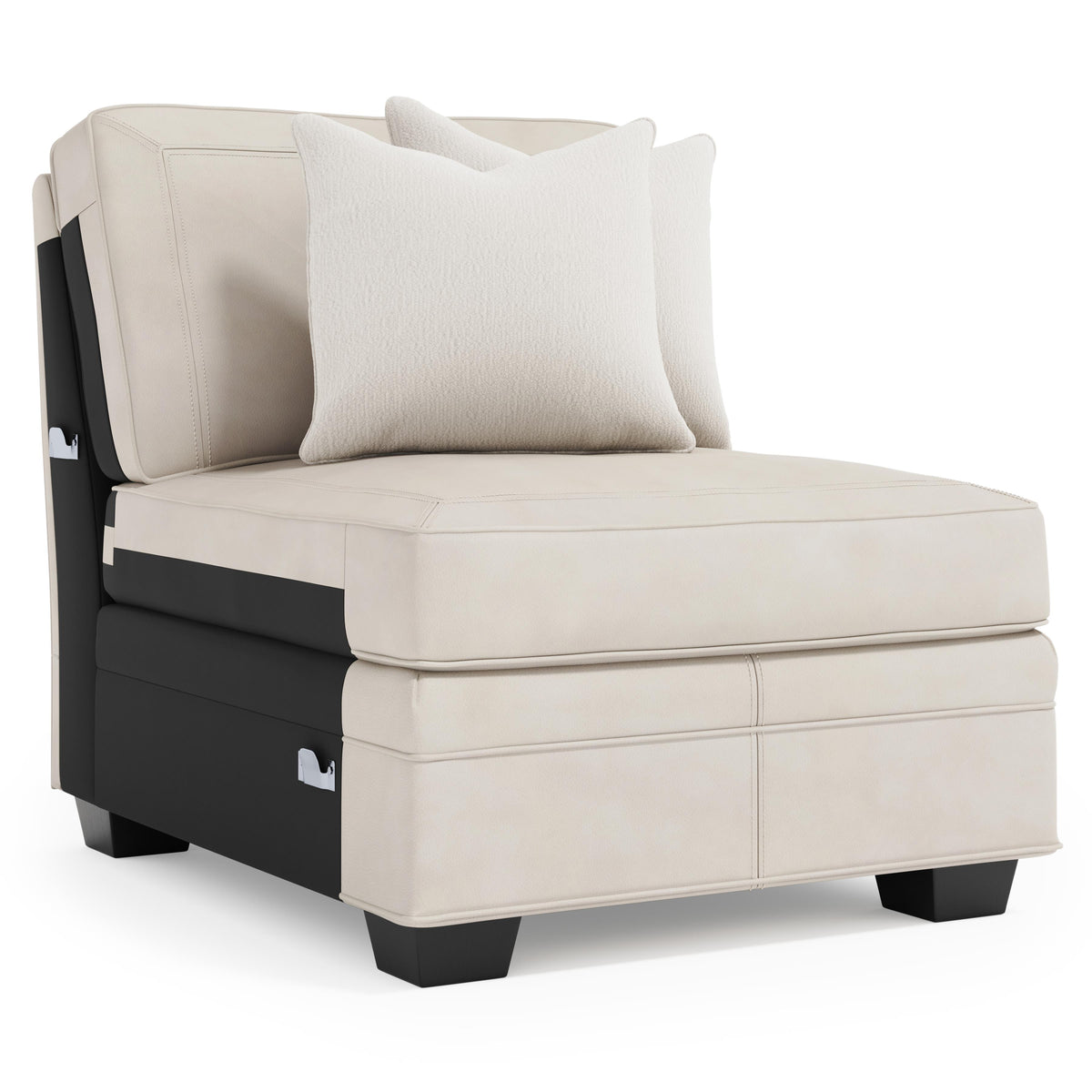Grandview Noir Armless Chair Without Nails - Ornate Home
