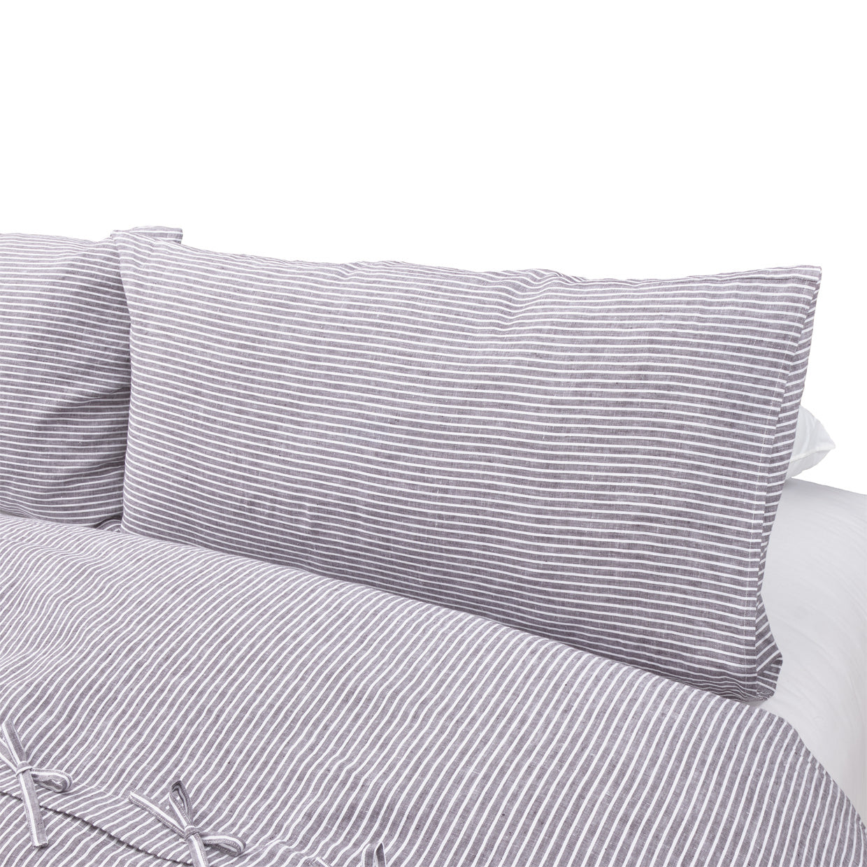 Grant Grey/White 5-Piece Duvet Set - Ornate Home