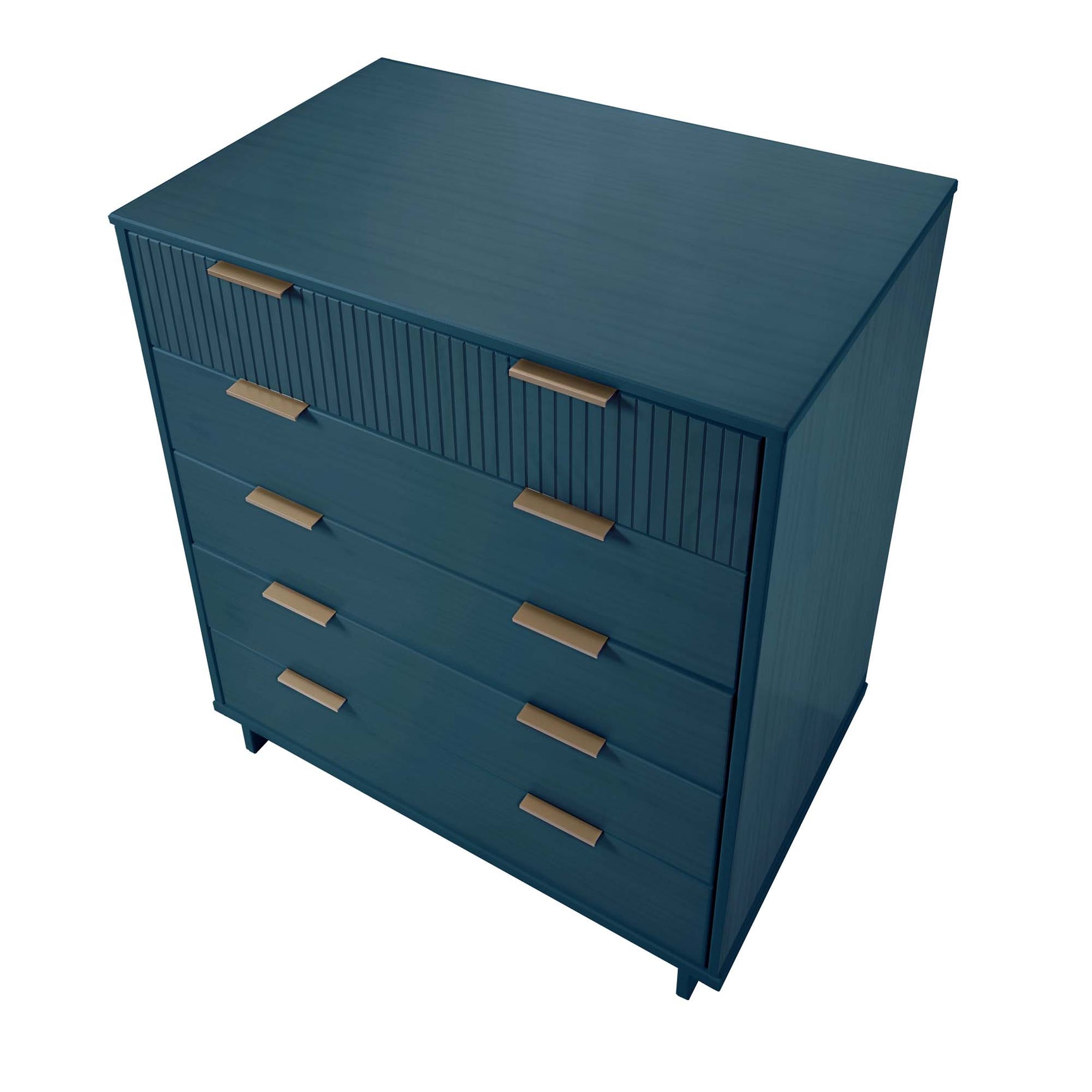 Granville 2-Piece Tall Chest and Double Dresser Set in Midnight Blue - Ornate Home