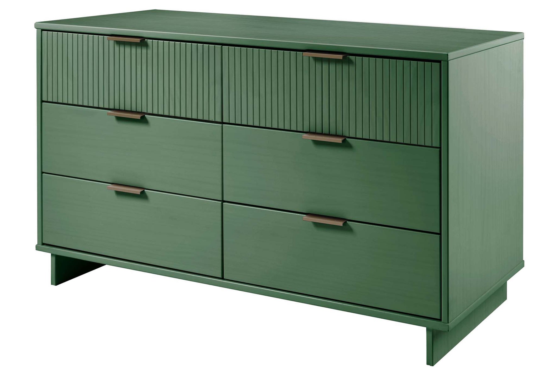 Granville 2-Piece Tall Chest and Double Dresser Set in Sage Green - Ornate Home