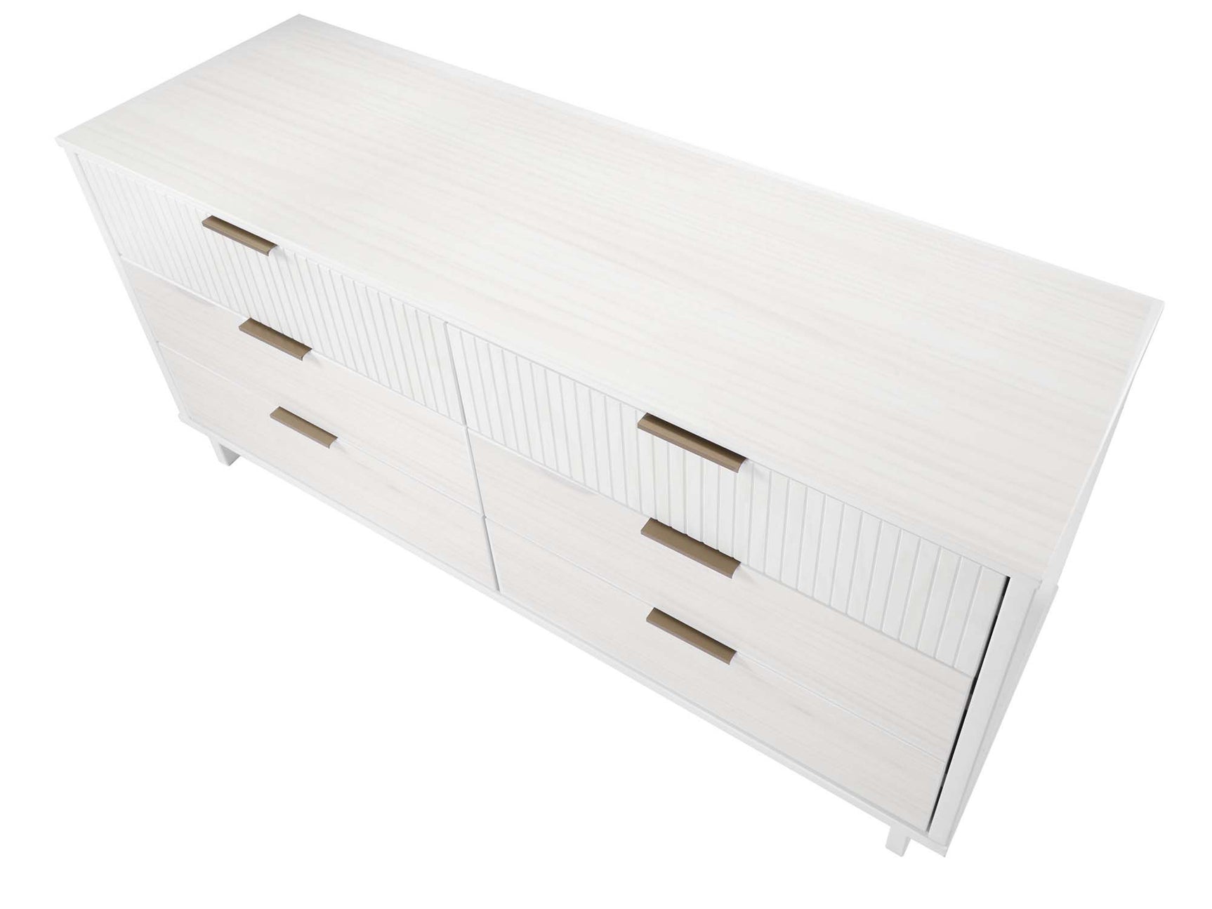 Granville 2-Piece Tall Chest and Double Dresser Set in White - Ornate Home