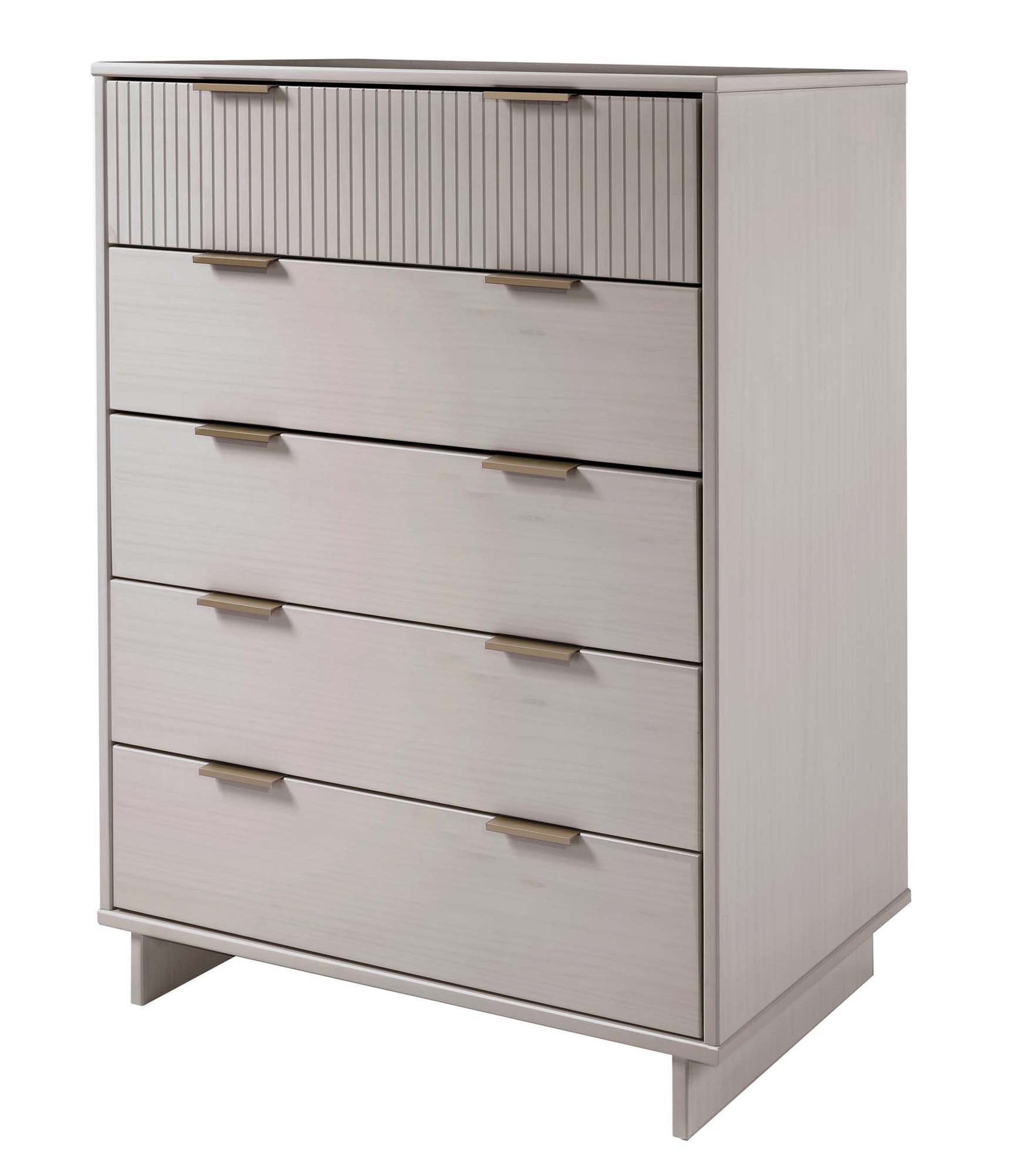 Granville 2-Piece Tall Chest and Standard Dresser Set in Light Grey - Ornate Home