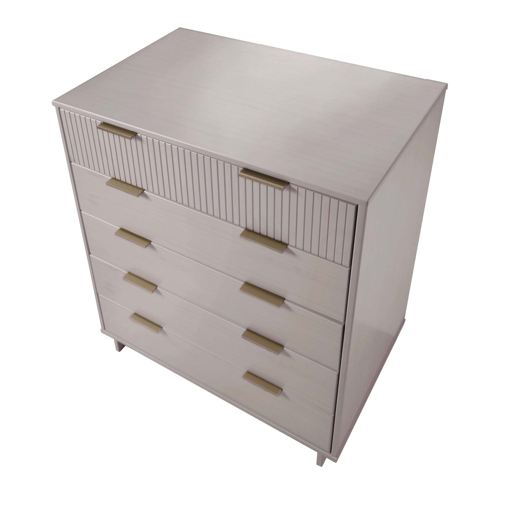 Granville 2-Piece Tall Chest and Standard Dresser Set in Light Grey - Ornate Home