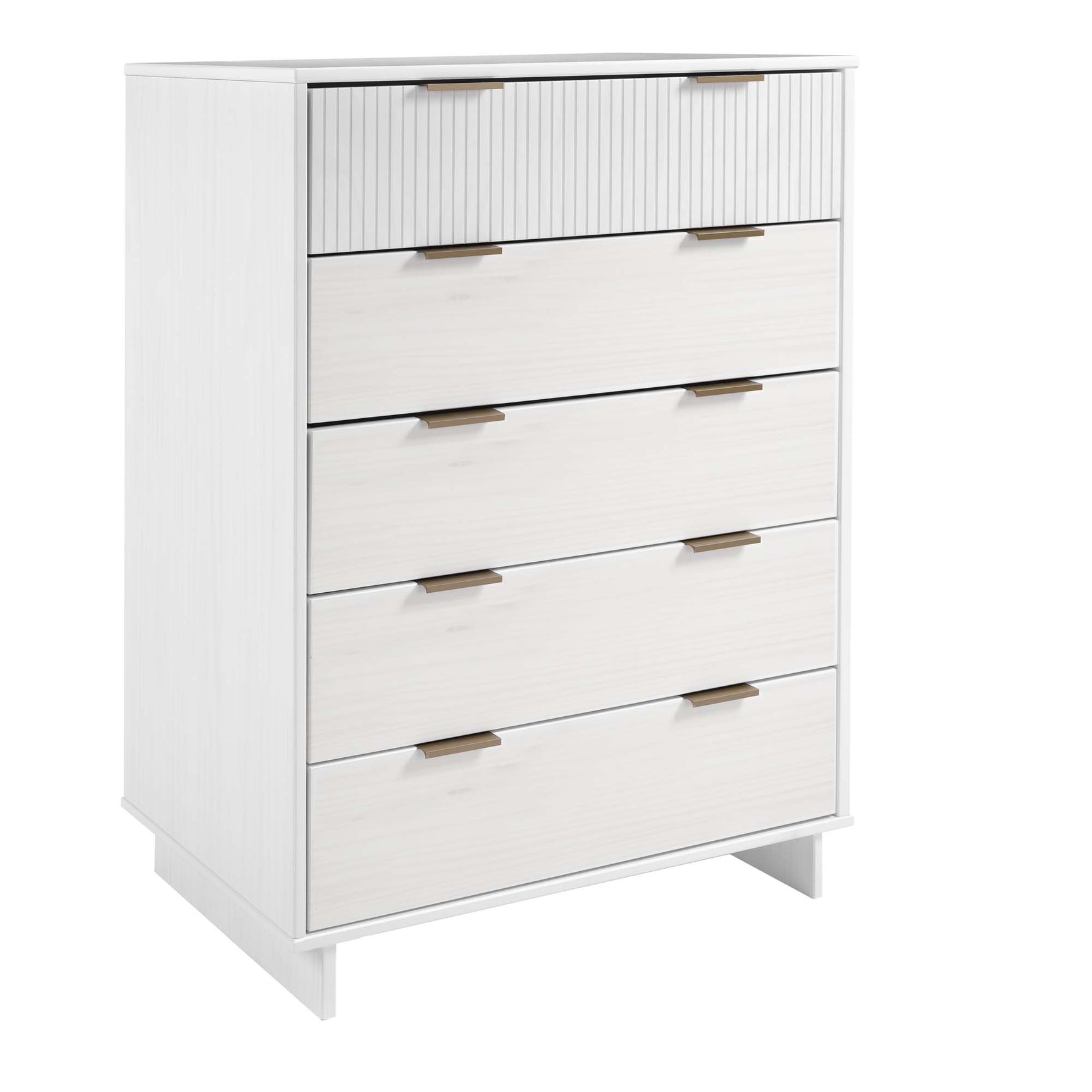 Granville 2-Piece Tall Chest and Standard Dresser Set in White - Ornate Home