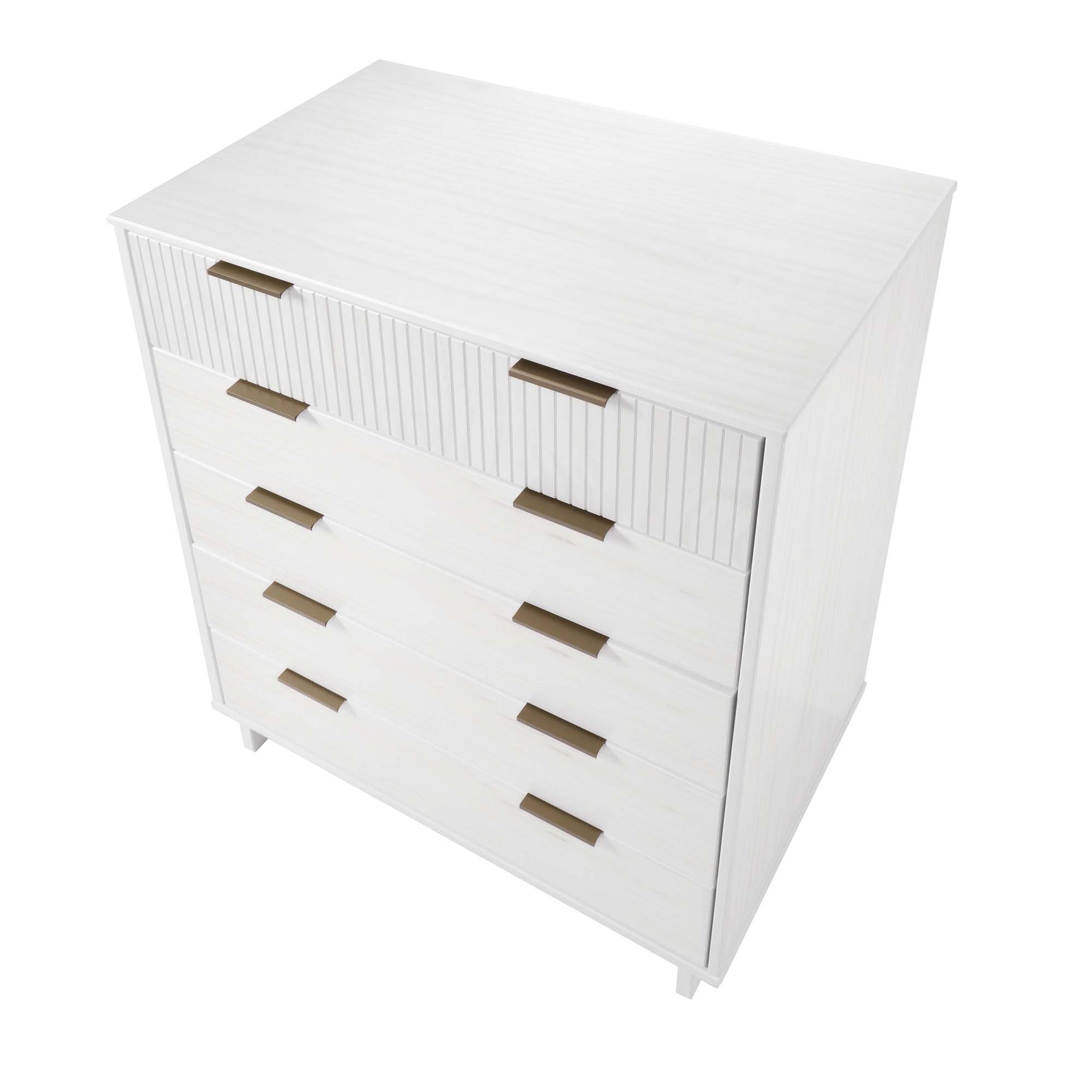 Granville 2-Piece Tall Chest and Standard Dresser Set in White - Ornate Home