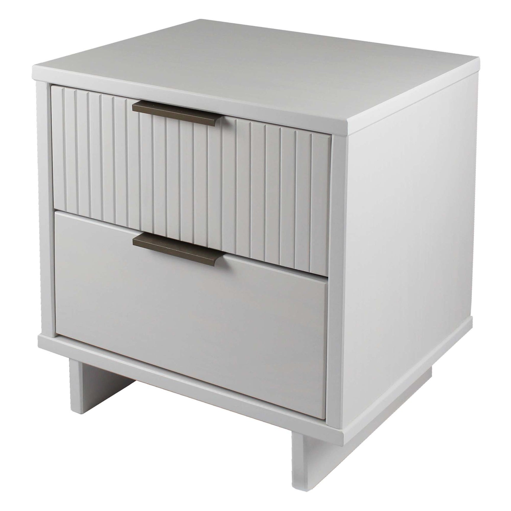 Granville 3-Piece Standard Dresser, Tall Narrow Chest and Nightstand Set in White - Ornate Home