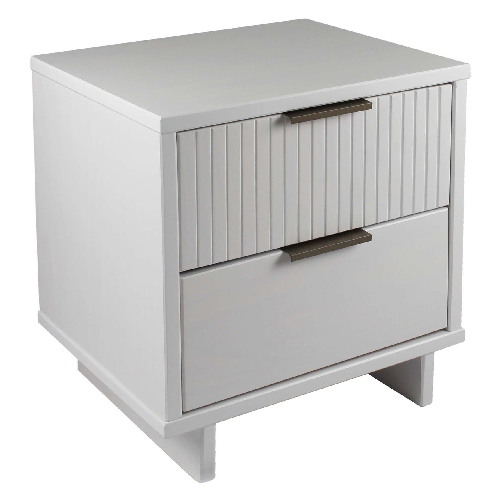 Granville 3-Piece Standard Dresser, Tall Narrow Chest and Nightstand Set in White - Ornate Home