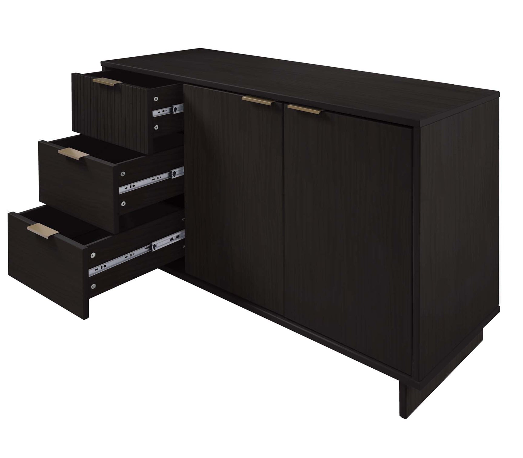Granville 55.07 Sideboard in Black - Ornate Home